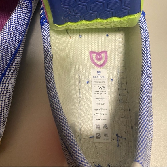 NWOB Rothy’s The Driver Knit Loafers in Original Blue- Size W8 - Picture 11 of 14